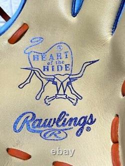 Rawlings Heart of the hide HOH MLB COLOR 11.5 Baseball Glove LH Camel Sax RARE