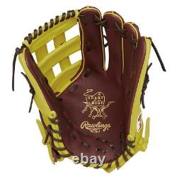 Rawlings Heart of the hide MLB COLOR 12.8 Baseball Glove Outfield LH Camel YEL