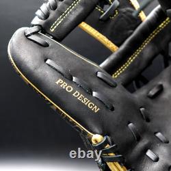 Rawlings JAPAN HOH Heart of the Hide 11.5 RHT Infielder Glove Black/Gold Paisley