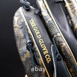 Rawlings JAPAN HOH Heart of the Hide 11.5 RHT Infielder Glove Black/Gold Paisley