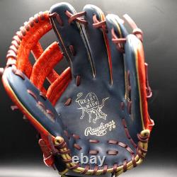 Rawlings JAPAN Heart of the Hide HOH All Positions Glove RHT 11.75 Navy/Scarlett