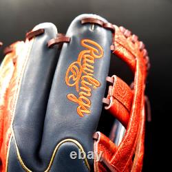 Rawlings JAPAN Heart of the Hide HOH All Positions Glove RHT 11.75 Navy/Scarlett