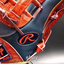 Rawlings JAPAN Heart of the Hide HOH All Positions Glove RHT 11.75 Navy/Scarlett