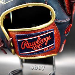 Rawlings JAPAN Heart of the Hide HOH All Positions Glove RHT 11.75 Navy/Scarlett