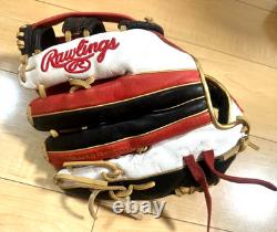 Rawlings JAPAN Heart of the Hide HOH Outfielder RHT 12.75 Glove Red Black White