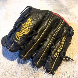 Rawlings JAPAN Heart of the Hide Pitcher Glove 11.75 RHT Baseball Black Limited
