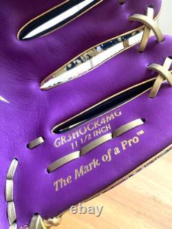 Rawlings Japan Baseball Glove Heart of the Hide RHT 11.5 Infielder Purple Rare