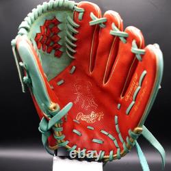 Rawlings Japan Glove HOH Heart of the Hide RHT 11.75 Pitcher Scarlet/Mint Rare