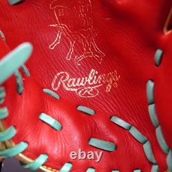 Rawlings Japan Glove HOH Heart of the Hide RHT 11.75 Pitcher Scarlet/Mint Rare