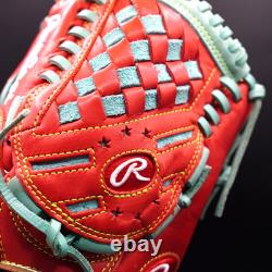 Rawlings Japan Glove HOH Heart of the Hide RHT 11.75 Pitcher Scarlet/Mint Rare
