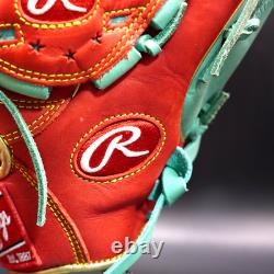Rawlings Japan Glove HOH Heart of the Hide RHT 11.75 Pitcher Scarlet/Mint Rare Rawlings Japan Glove HOH Heart of the Hide RHT 11.75 Pitcher Scarlet/Mint Rare