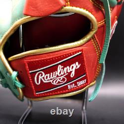 Rawlings Japan Glove HOH Heart of the Hide RHT 11.75 Pitcher Scarlet/Mint Rare