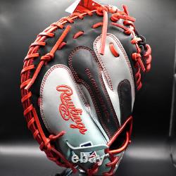 Rawlings Japan Glove HOH Heart of the Hide RHT 33 Catcher Mitt Black/Gray Rare