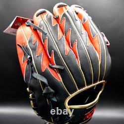 Rawlings Japan Glove HOH Heart of the Hide RHT LH 11.5 Infielder Black / Scarlet