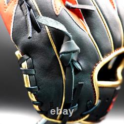 Rawlings Japan Glove HOH Heart of the Hide RHT LH 11.5 Infielder Black / Scarlet