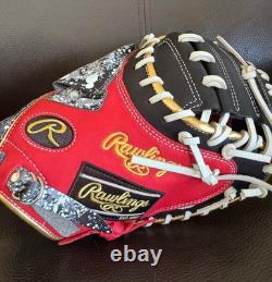 Rawlings Japan Glove HOH Heart of the Hide RHT LH Catcher Mitt 33 Black Limited
