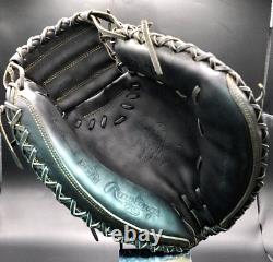Rawlings Japan Glove HOH Heart of the Hide RHT LH Catchers mitt 33 Limited Black