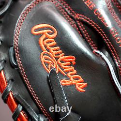 Rawlings Japan Glove HOH Heart of the Hide RHT LH Catchers mitt 33 Limited Black