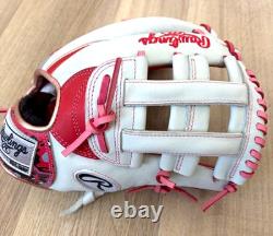Rawlings Japan Glove Heart of the Hide RHT LH 11.5 Infielder Scarlet/White Rare