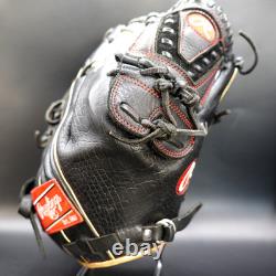 Rawlings Japan Glove Heart of the Hide RHT Pitcher 11.75 Scarlet/Black Limited