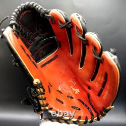 Rawlings Japan Glove Heart of the Hide RHT Pitcher 11.75 Scarlet/Black Limited