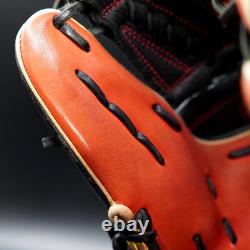 Rawlings Japan Glove Heart of the Hide RHT Pitcher 11.75 Scarlet/Black Limited