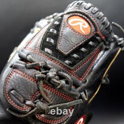 Rawlings Japan Glove Heart of the Hide RHT Pitcher 11.75 Scarlet/Black Limited