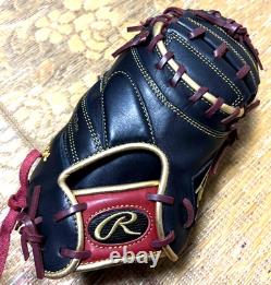 Rawlings Japan Gold Glove HOH Heart of the Hide RHT LH Catchers mitt Black RARE