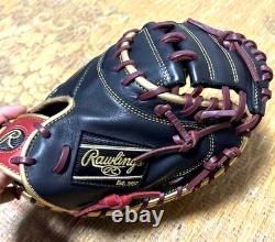 Rawlings Japan Gold Glove HOH Heart of the Hide RHT LH Catchers mitt Black RARE