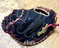 Rawlings Japan Gold Glove HOH Heart of the Hide RHT LH Catchers mitt Black RARE