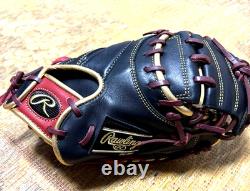 Rawlings Japan Gold Glove HOH Heart of the Hide RHT LH Catchers mitt Black RARE
