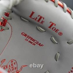 Rawlings Japan HOH Heart of the Hide RHT LH Catcher Mitt 33 2025 Gray/Scarlet