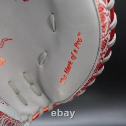 Rawlings Japan HOH Heart of the Hide RHT LH Catcher Mitt 33 2025 Gray/Scarlet