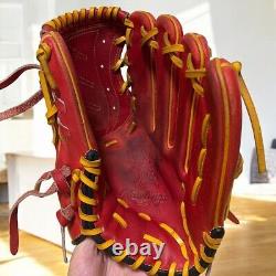 Rawlings Japan HOH Heart of the Hide THE GOLD Glove RHT LH 11.75 Pitcher RED/Yel