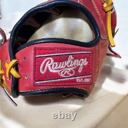 Rawlings Japan HOH Heart of the Hide THE GOLD Glove RHT LH 11.75 Pitcher RED/Yel