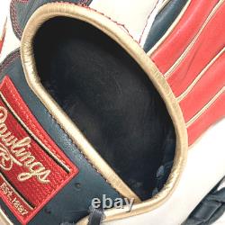 Rawlings Japan Heart of the Hide HOH Glove LHT 13 Outfielder Navy/White/Red Rare
