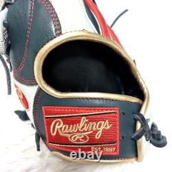 Rawlings Japan Heart of the Hide HOH Glove LHT 13 Outfielder Navy/White/Red Rare