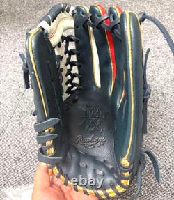 Rawlings Japan Heart of the Hide HOH Glove RHT 13 Outfielder Navy/White/Red Rare