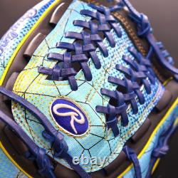 Rawlings Japan Heart of the Hide HOH Infielder RHT 11.5 Glove Sax/Navy Limited