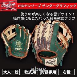 Rawlings Japan Heart of the hide 11.5 Infield Camel Green LH Thunder From Japan