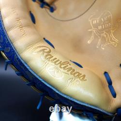 Rawlings Japan baseball HOH Heart of the Hide RHT Catchers mitt Camel/Royal Rare