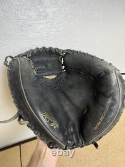 Rawlings Lite Toe PROYM4 34 Heart Of The Hide Catchers Mitt Glove Left Black