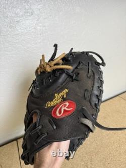 Rawlings Lite Toe PROYM4 34 Heart Of The Hide Catchers Mitt Glove Left Black