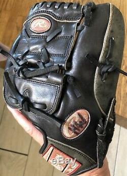 Rawlings PRO1000-9JB HOH Heart of the Hide Pitchers Baseball Glove 12 1/4 Black