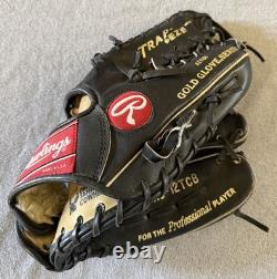 Rawlings PRO12TCB Heart of the Hide Horween 12 Trapeze Baseball Glove RHT Black