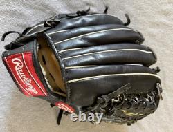 Rawlings PRO12TCB Heart of the Hide Horween 12 Trapeze Baseball Glove RHT Black