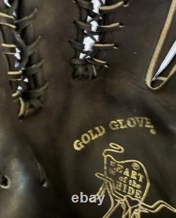 Rawlings PRO12TCB Heart of the Hide Horween 12 Trapeze Baseball Glove RHT Black
