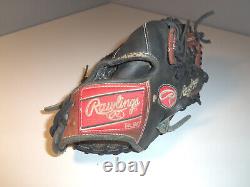 Rawlings PRO200-4PM Baseball Glove Mitt 11.5 Heart of the Hide Leather RHT Black