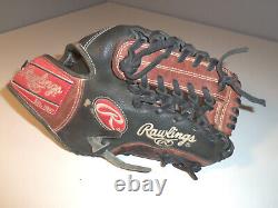 Rawlings PRO200-4PM Baseball Glove Mitt 11.5 Heart of the Hide Leather RHT Black