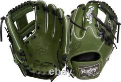 Rawlings PRO204W-2MG 11.5 Heart Of The Hide Military Green Baseball Glove